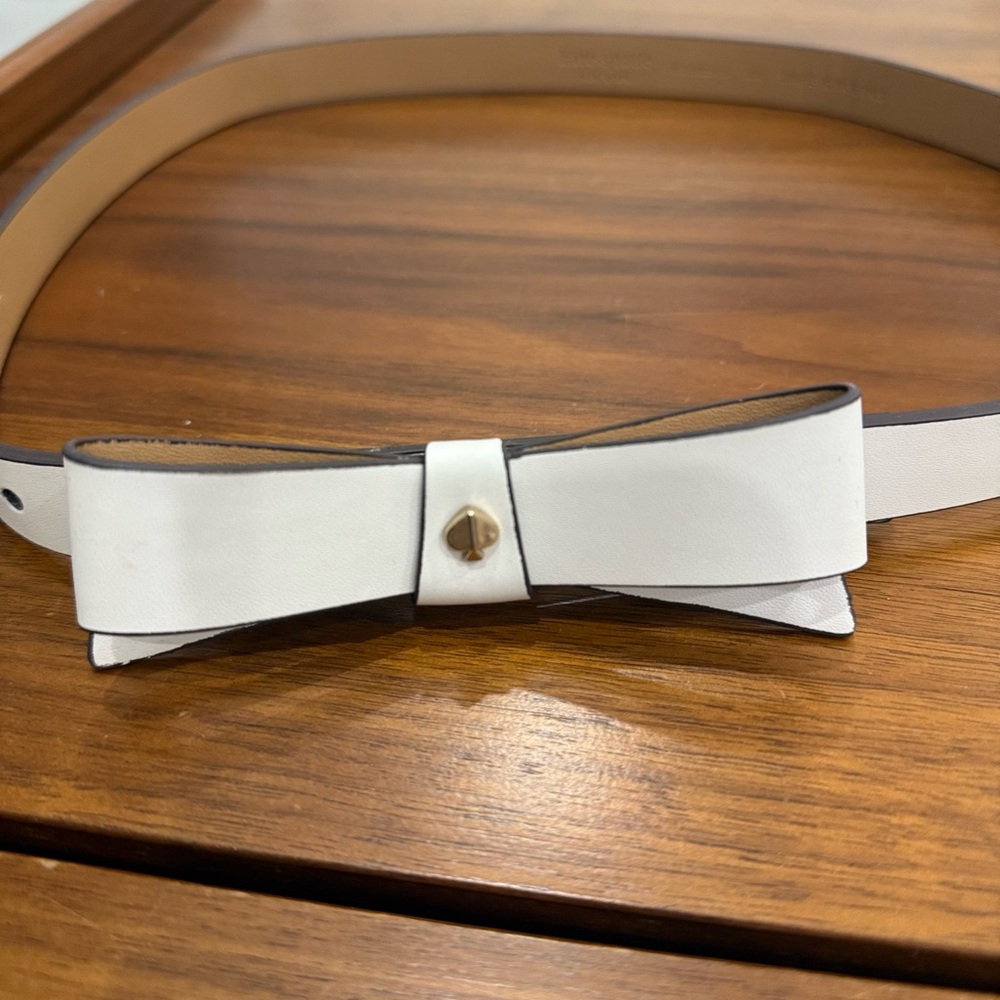 Kate Spade White Bow Belt